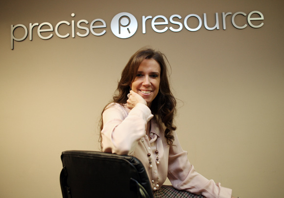 Janis Mitchell, President, CEO and founder of Precise Resource, Inc. Photos Ben French