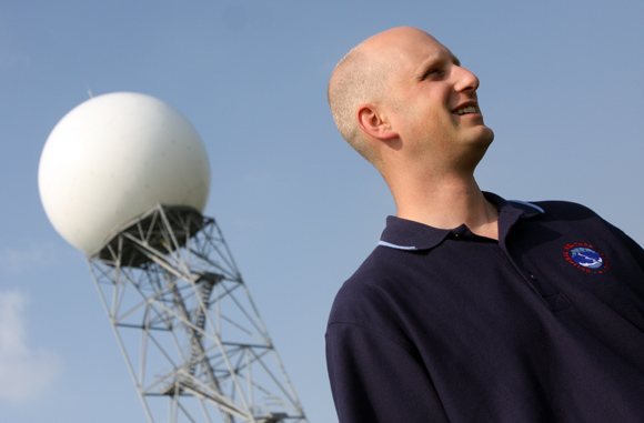 Seth Binau, National Weather Service Science and Operations Officer. Photos Ben French