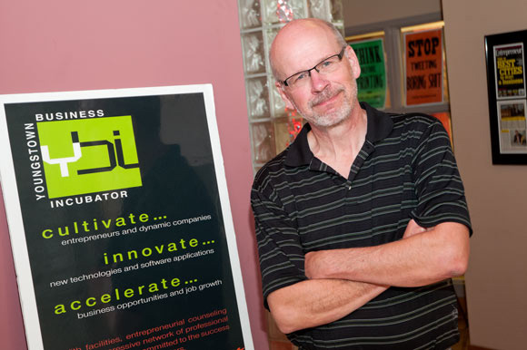 Jim Cossler, Chief Evangelist of the Youngstown Business Incubator. Photos Bob Perkoski