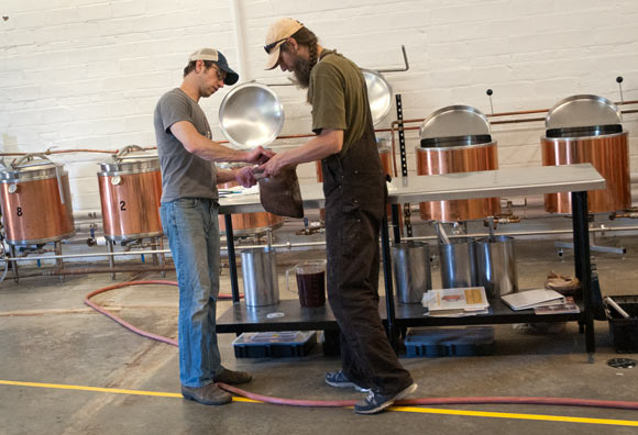 Brian Benchek and Dave Schubert of BottleHouse Brewery - Photo Bob Perkoski 